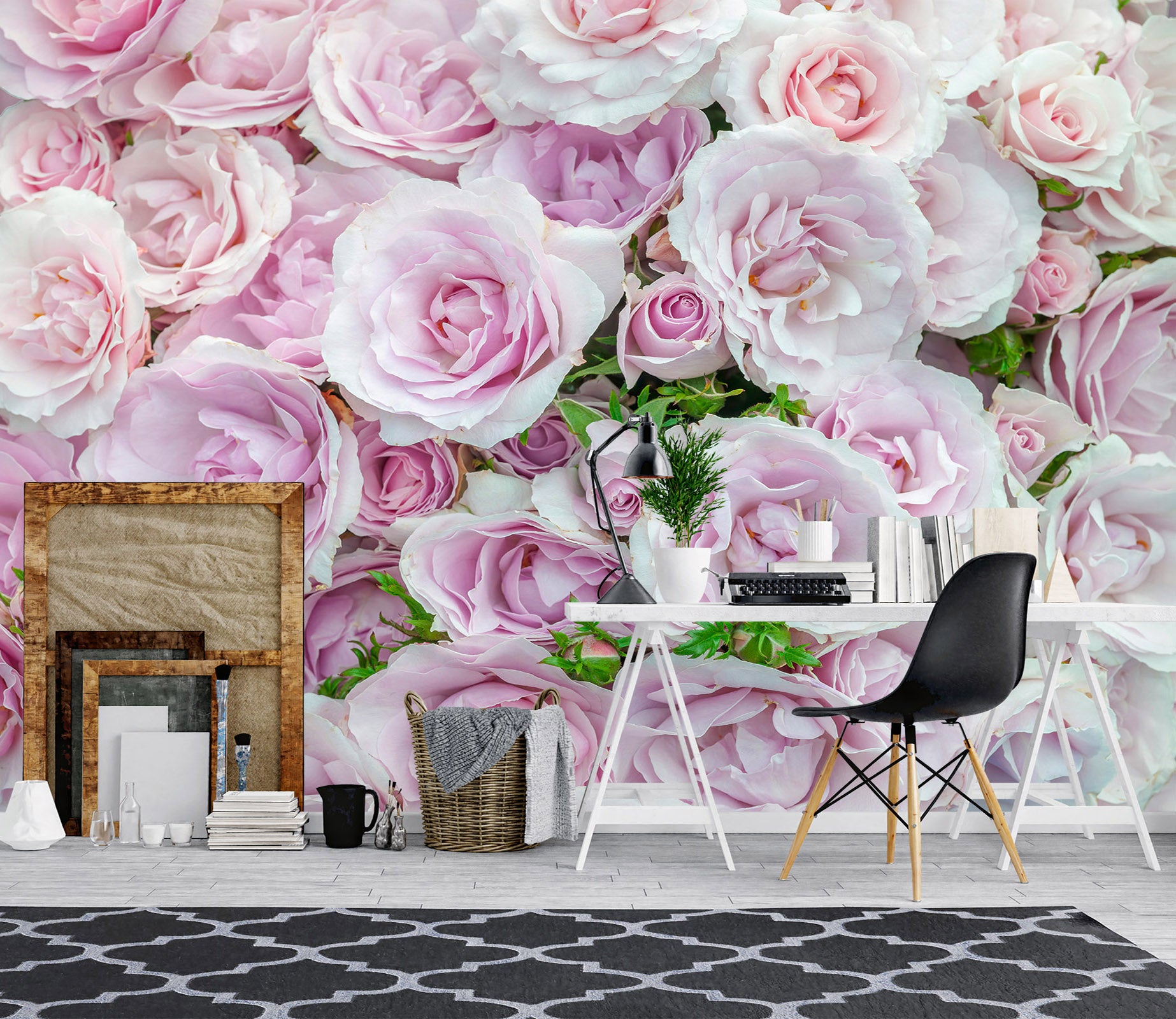 3D Pink Flower 6120 Assaf Frank Wall Mural Wall Murals