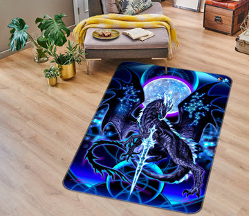 3D Planet Dragon 8233 Ruth Thompson Rug Non Slip Rug Mat