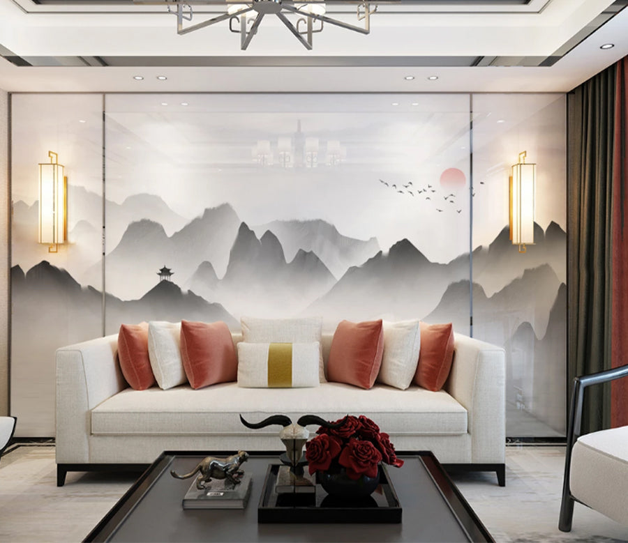 3D Pavilion Lake WC2589 Wall Murals