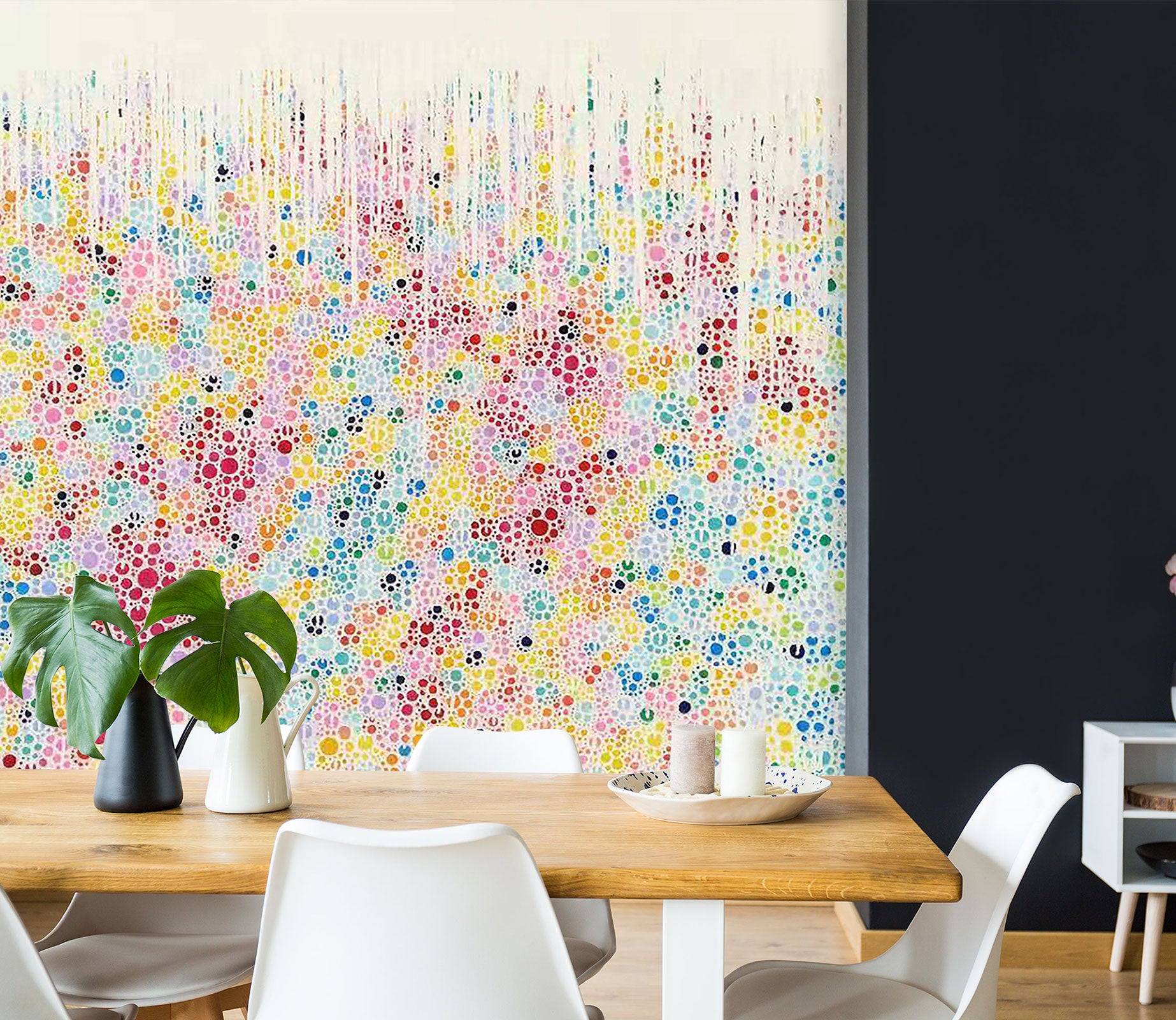 3D Colored Dots Pattern 12102 Misako Chida Wall Mural Wall Murals