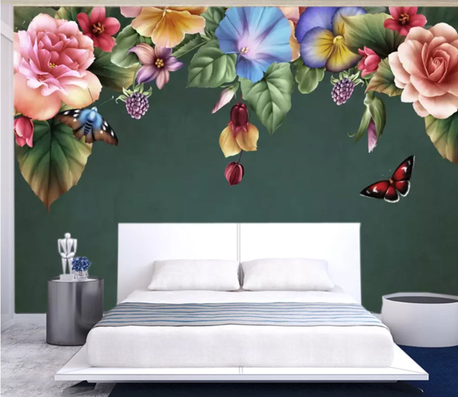 3D Morning Glory WC557 Wall Murals