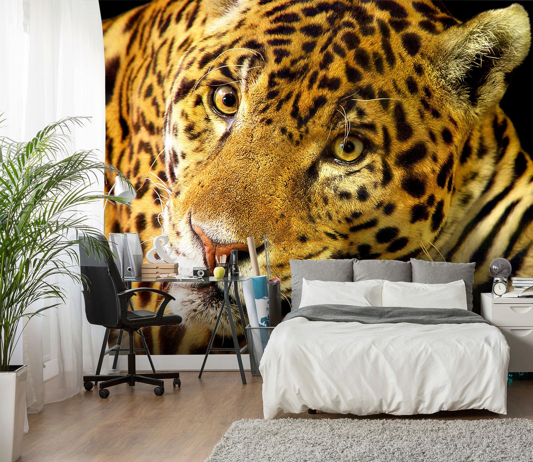 3D Leopard Leisure 431 Wall Murals