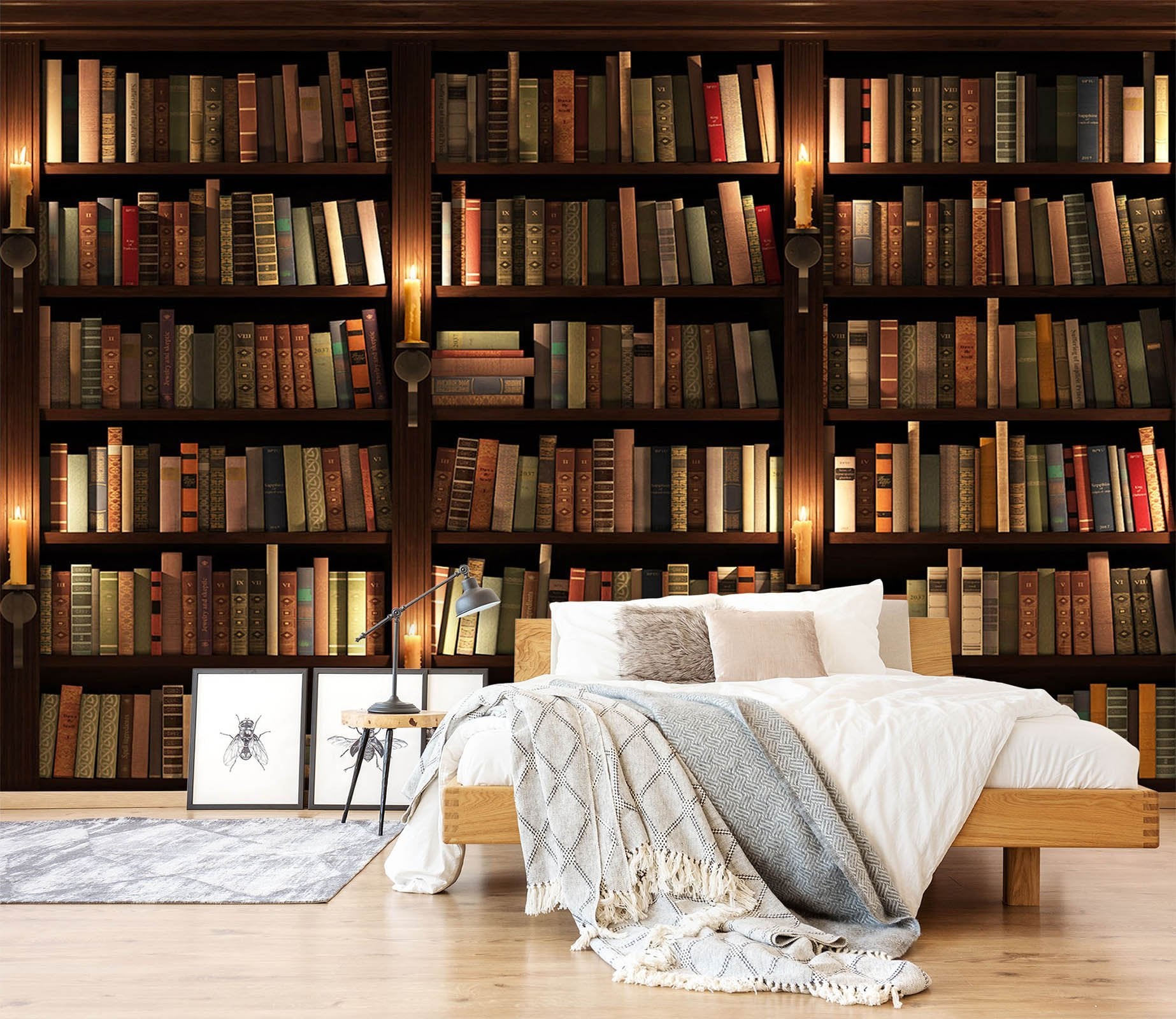 3D Full Book Bookshelf 593 Wallpaper AJ Wallpaper 2 