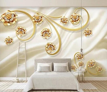 3D Golden Pattern 039 Wall Murals Wallpaper AJ Wallpaper 2 