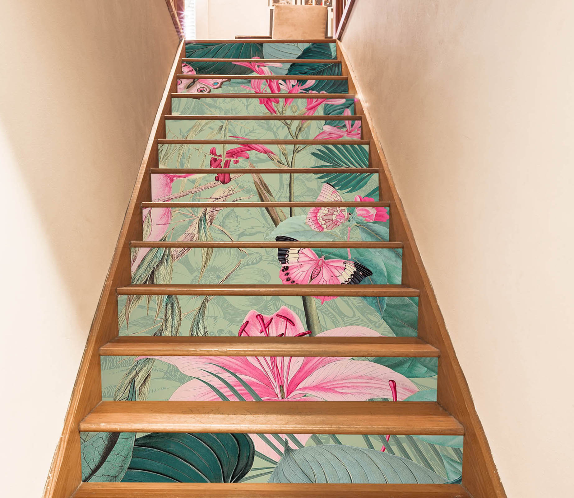 3D Flowers Leaves 109193 Andrea Haase Stair Risers