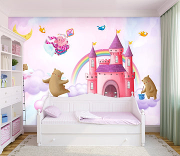 3D Castle Dog Bear Pig 010 Wall Murals Wallpaper AJ Wallpaper 2 