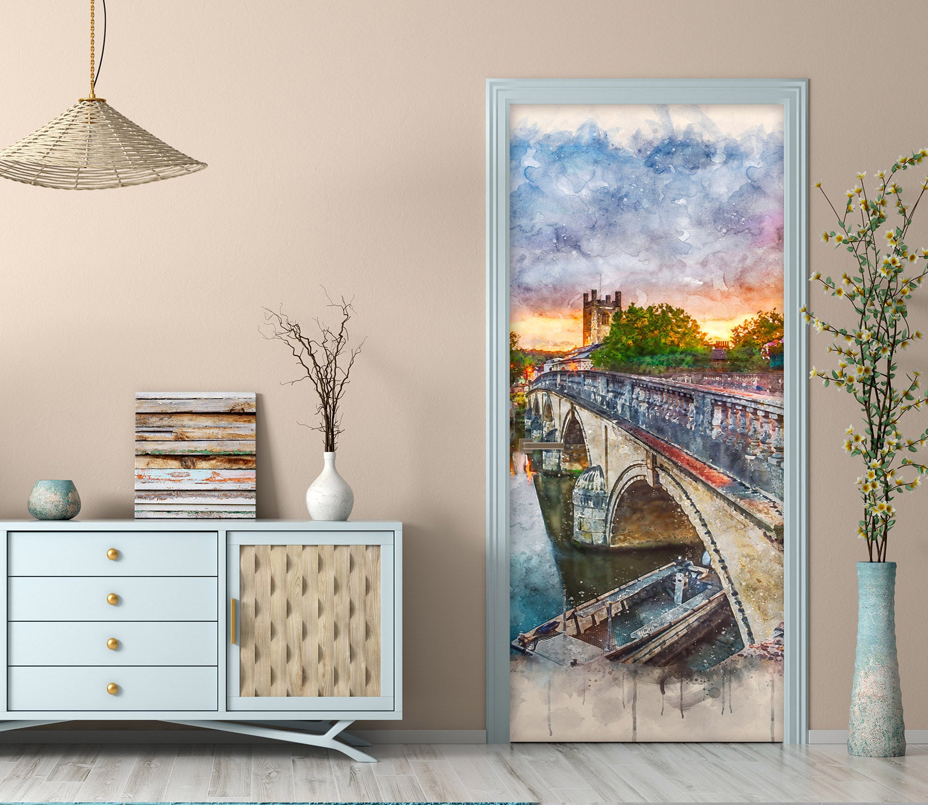 3D Bridge 101196 Assaf Frank Door Mural