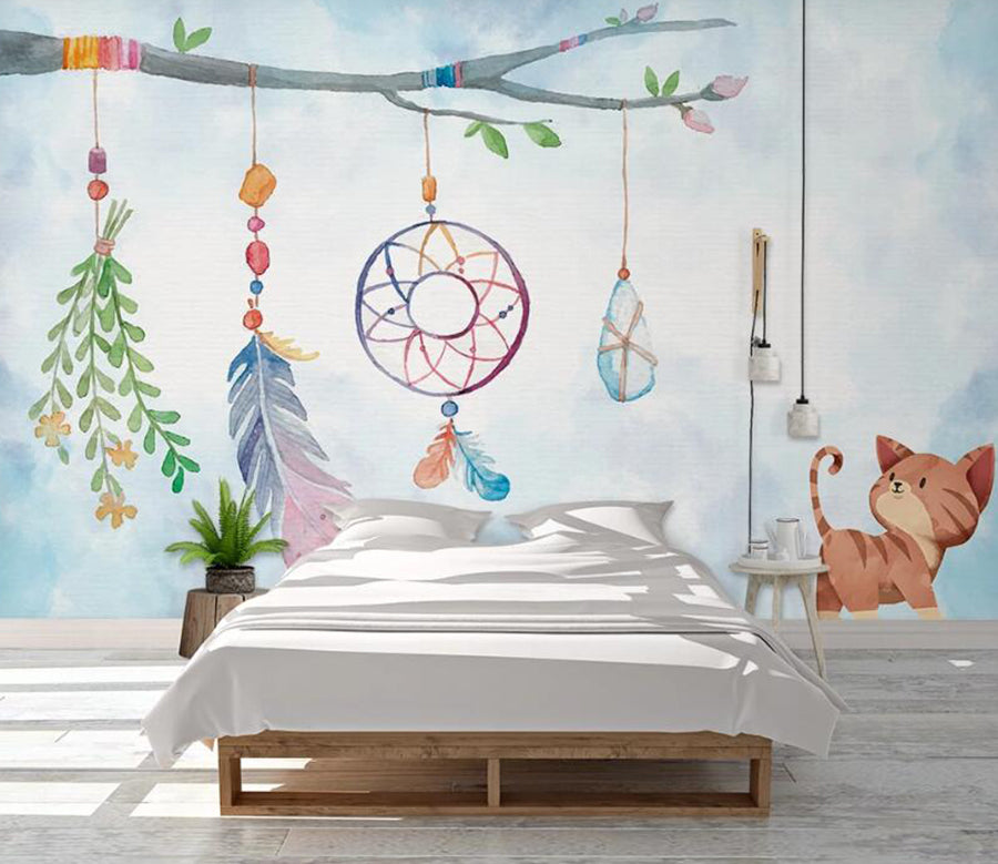 3D Shaking Wind Chimes 1080 Wall Murals