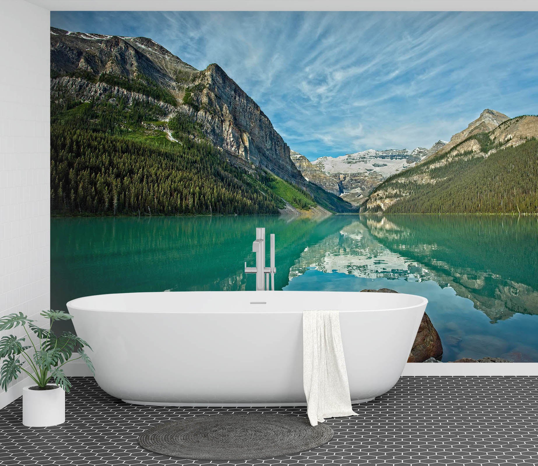 3D Lake Louise 112 Kathy Barefield Wall Mural Wall Murals