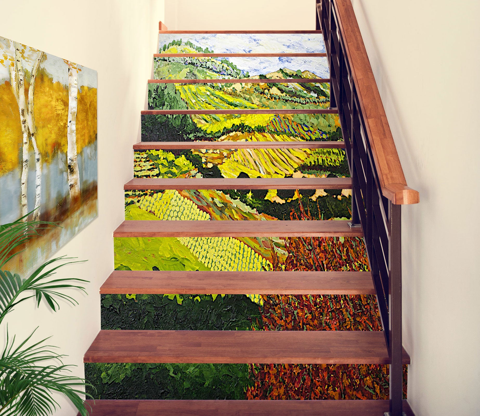 3D Field Red Hillside  89157 Allan P. Friedlander Stair Risers