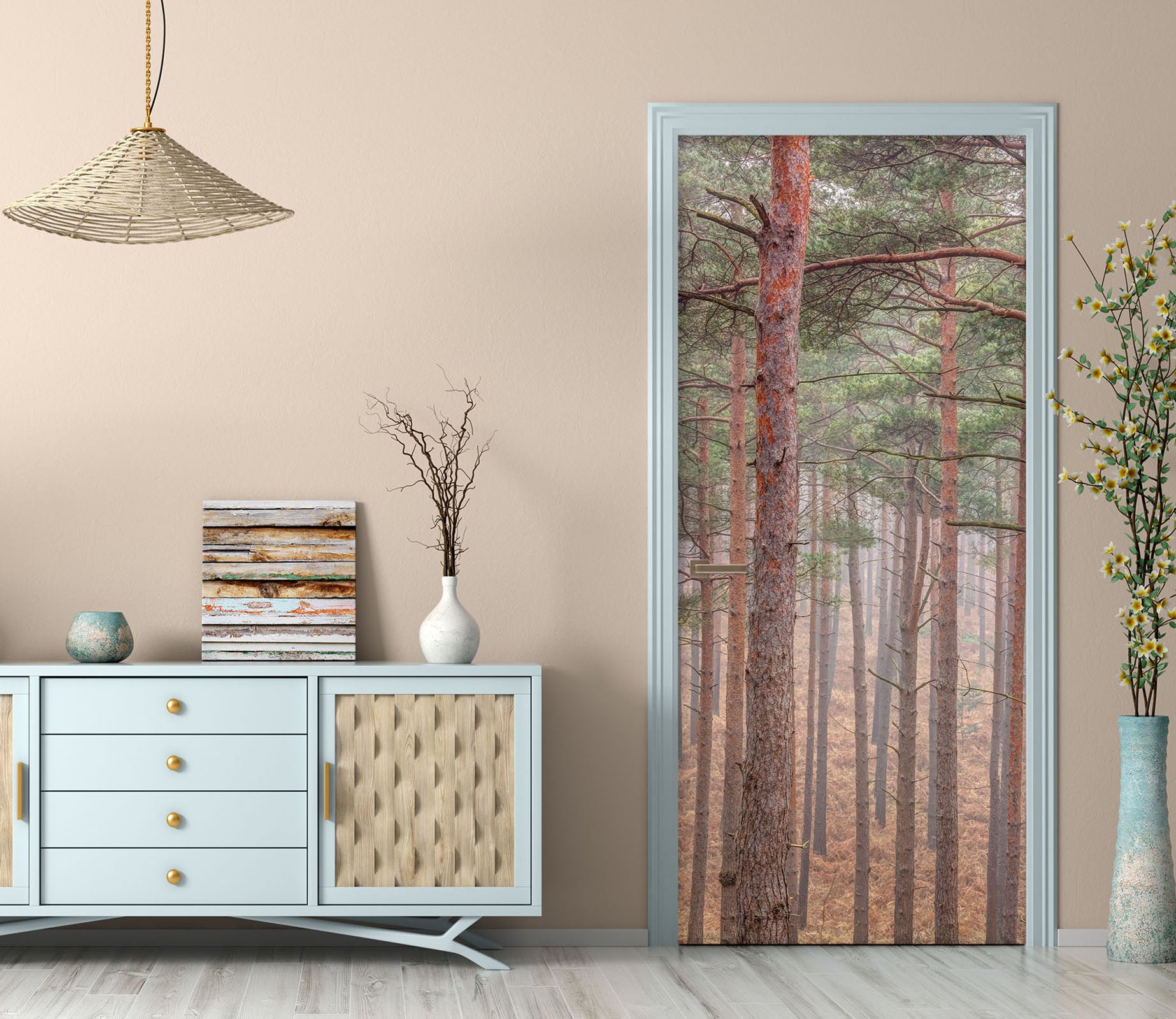 3D Forest Trees 106147 Assaf Frank Door Mural