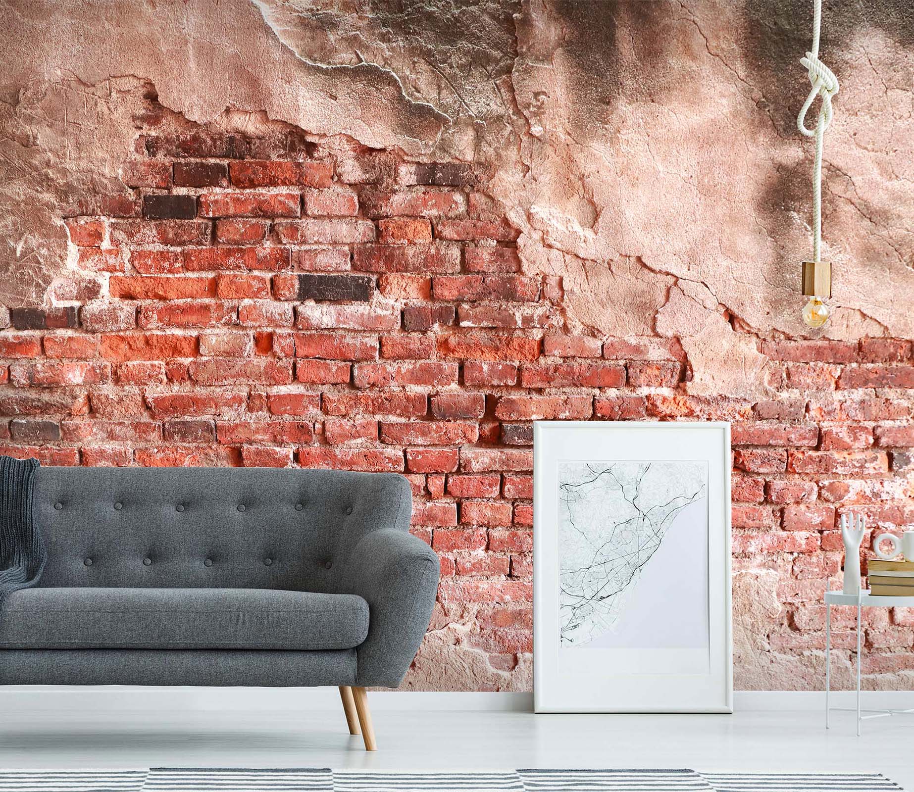 3D Red Brick Wall 45 Wall Murals