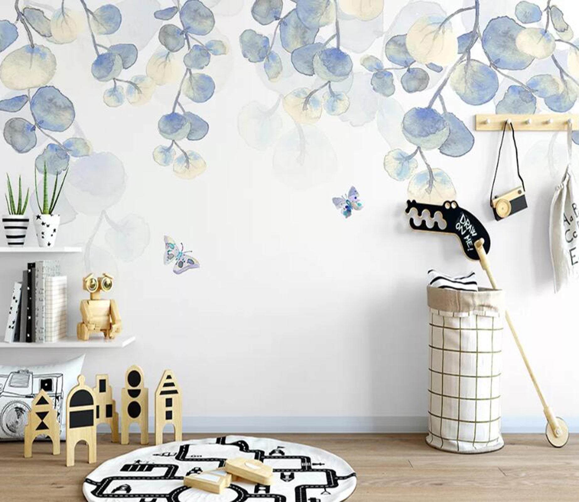 3D Cute Leaves WC43 Wall Murals Wallpaper AJ Wallpaper 2 