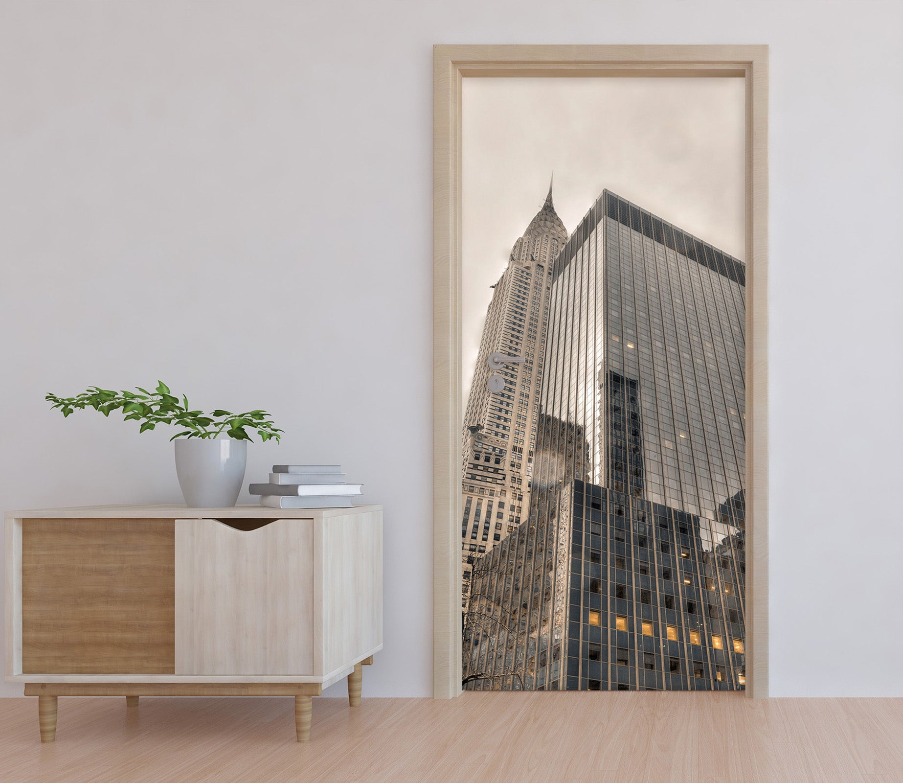 3D Mirror Building 101174 Assaf Frank Door Mural