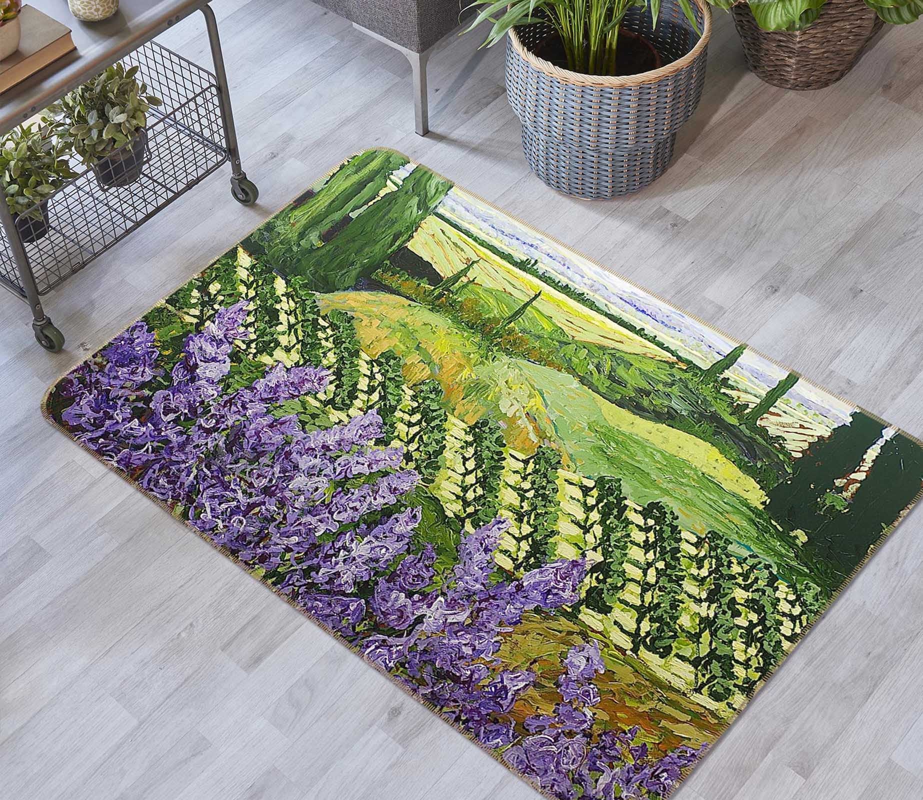 3D Chinaberry Hill 1017 Allan P. Friedlander Rug Non Slip Rug Mat