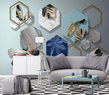 3D Leaf Texture WC1845 Wall Murals