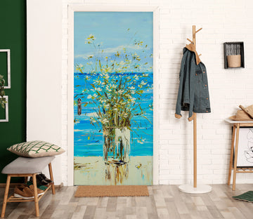 3D Blue Water 3173 Skromova Marina Door Mural