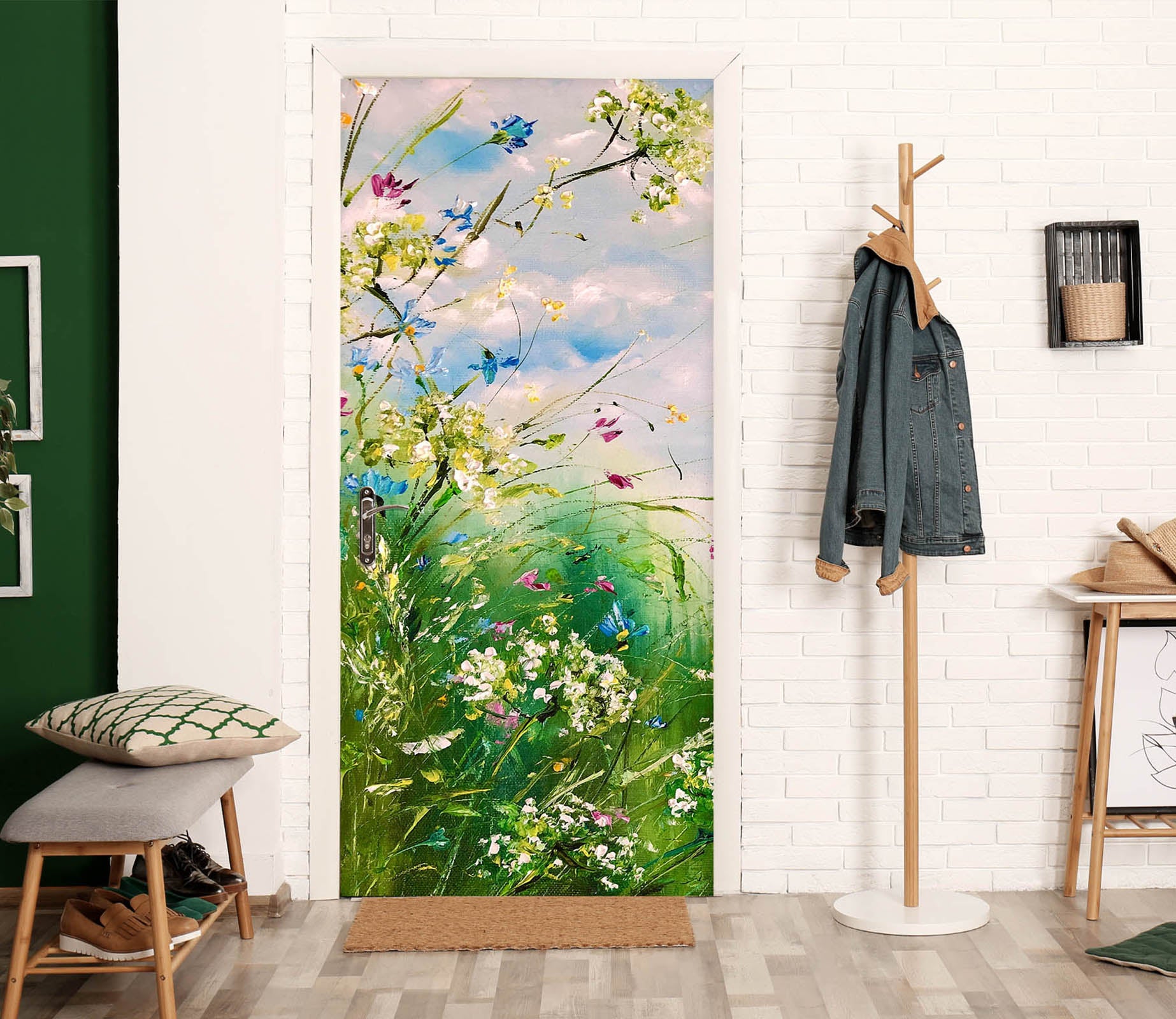 3D Wildflower 3249 Skromova Marina Door Mural