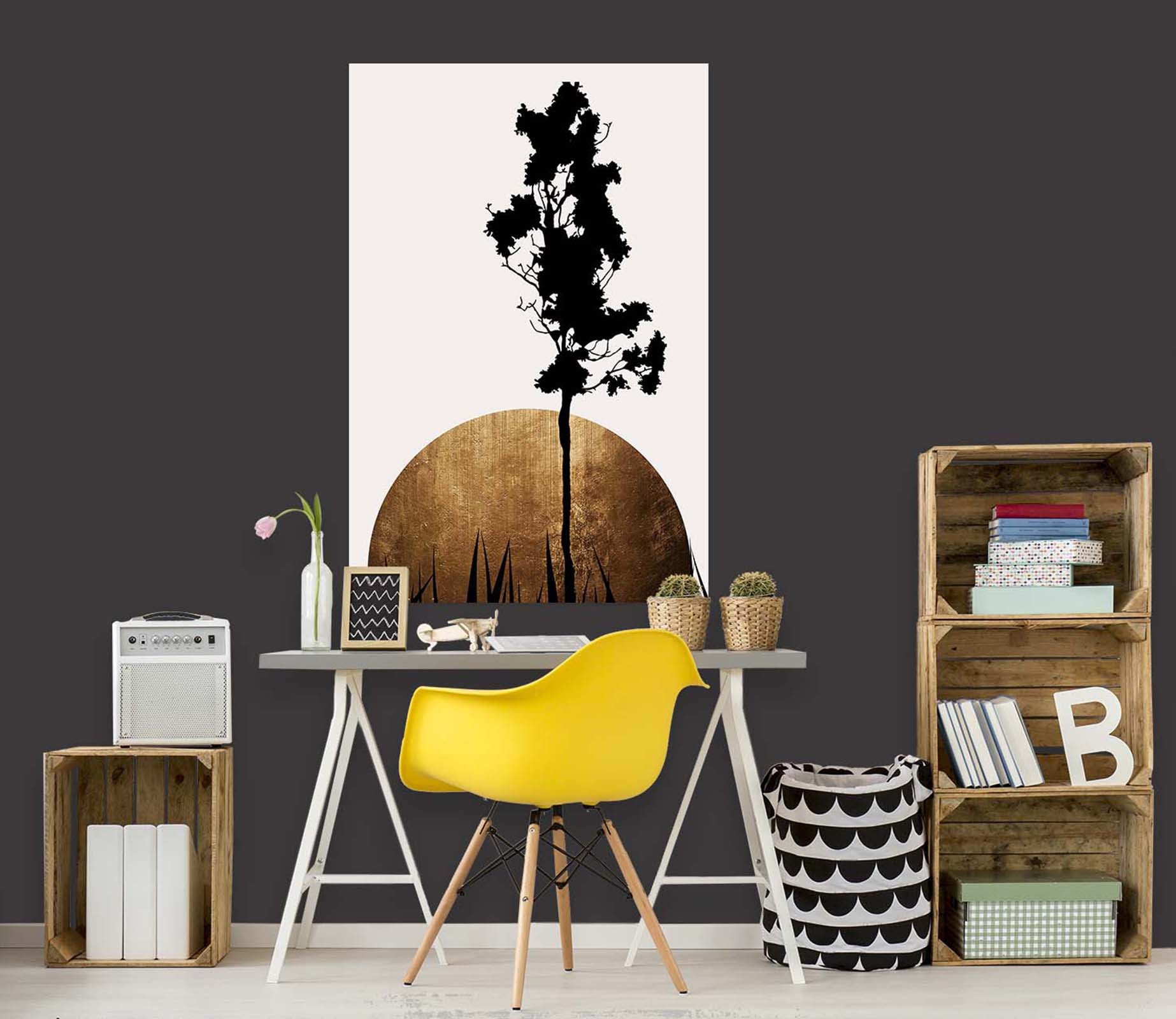 3D Small Tree Growing 214 Boris Draschoff Wall Sticker