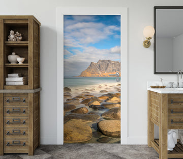 3D Beach Stones 11973 Marco Carmassi Door Mural