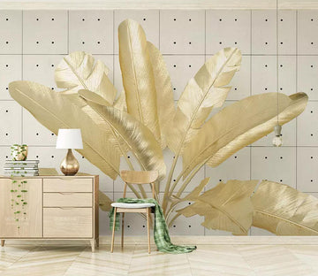 3D Golden Plantain WC665 Wall Murals