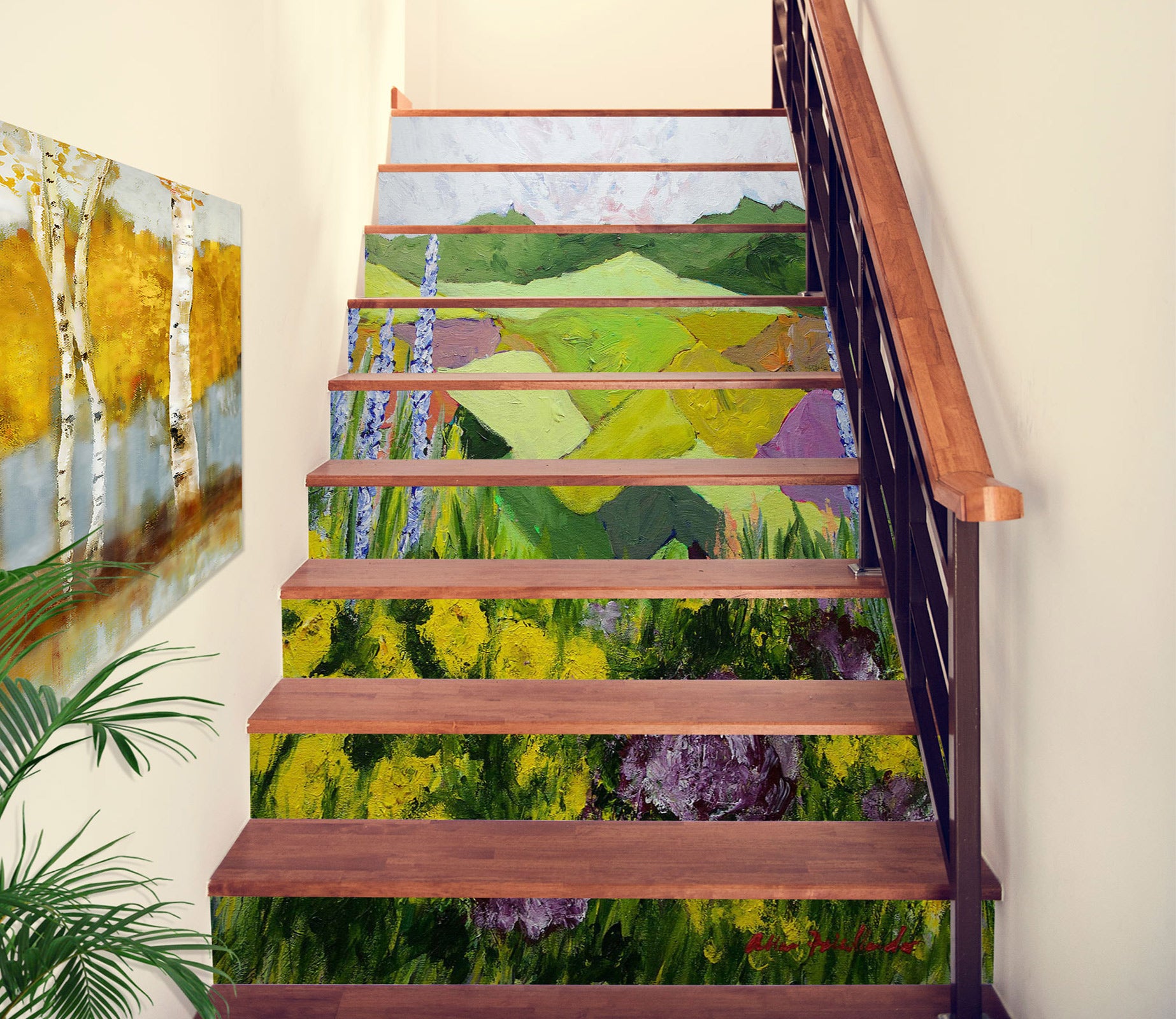 3D Field Flowers 9080 Allan P. Friedlander Stair Risers