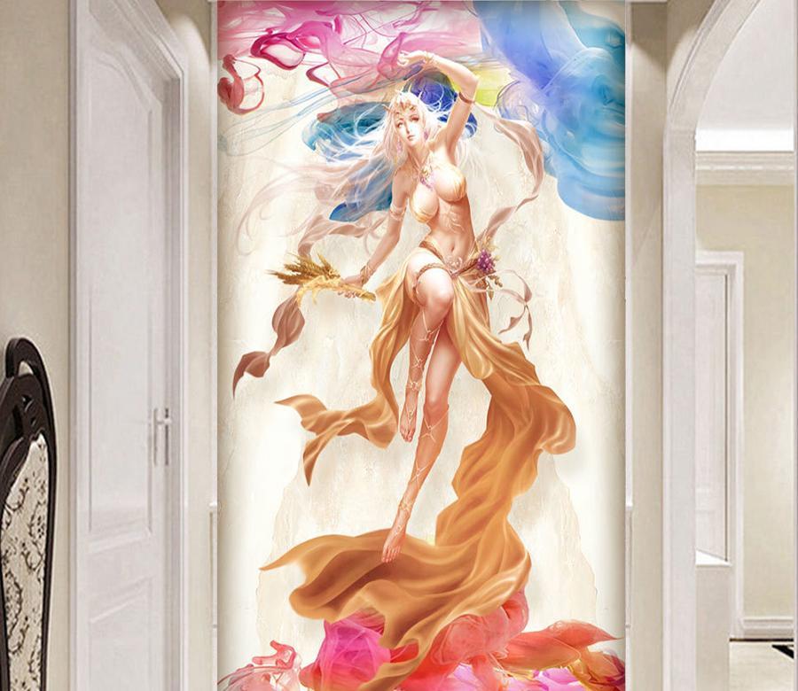 3D Lady Statue 655 Wall Murals Wallpaper AJ Wallpaper 2 