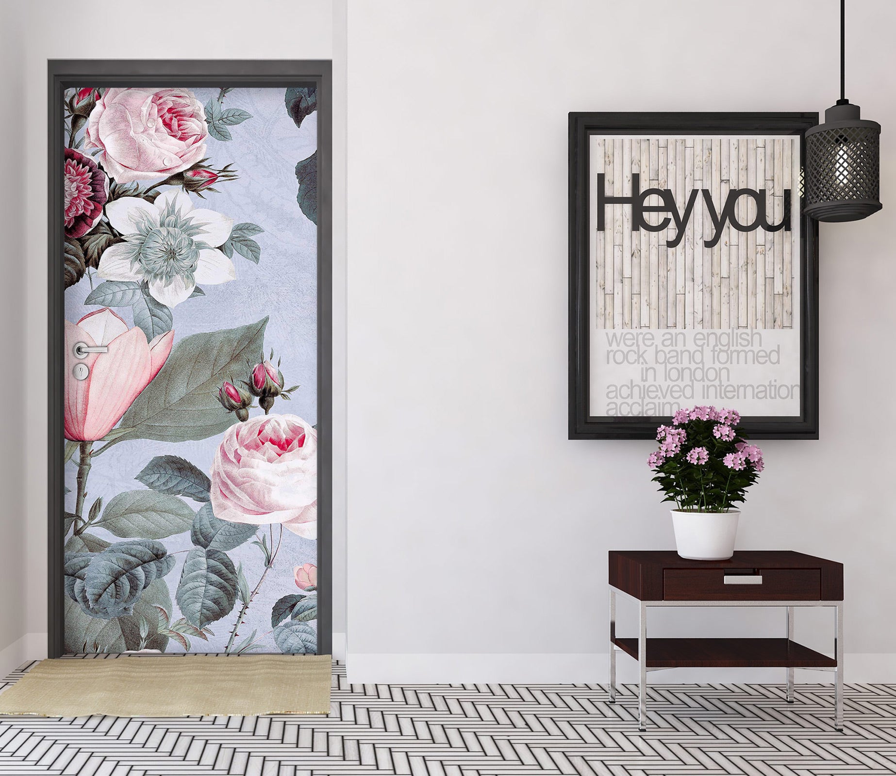 3D Rose Bush 11904 Andrea Haase Door Mural