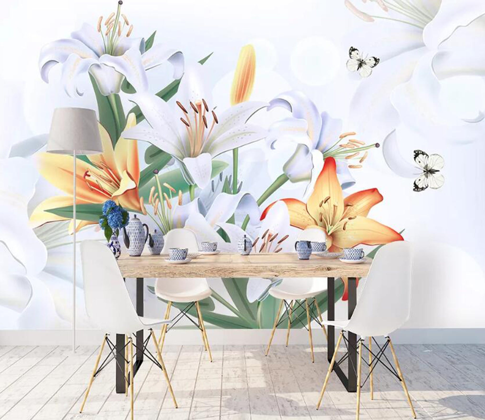 3D Colorful Lily WC57 Wall Murals Wallpaper AJ Wallpaper 2 