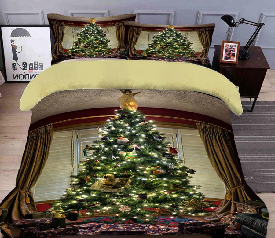 3D Christmas Tree 32046 Christmas Quilt Duvet Cover Xmas Bed Pillowcases