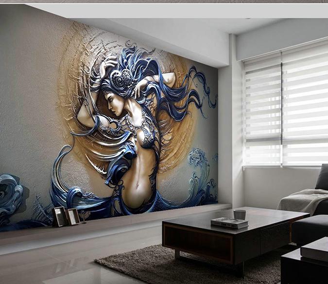 3D Sun Goddess 480 Wall Murals Wallpaper AJ Wallpaper 2 