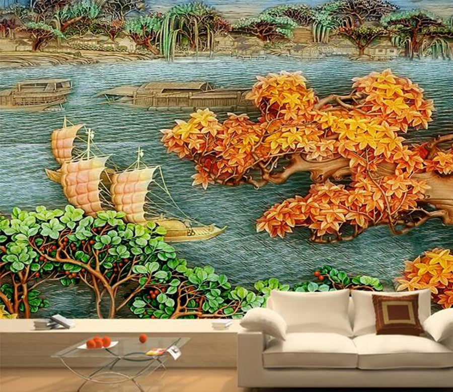 3D Maple Forest WC1584 Wall Murals