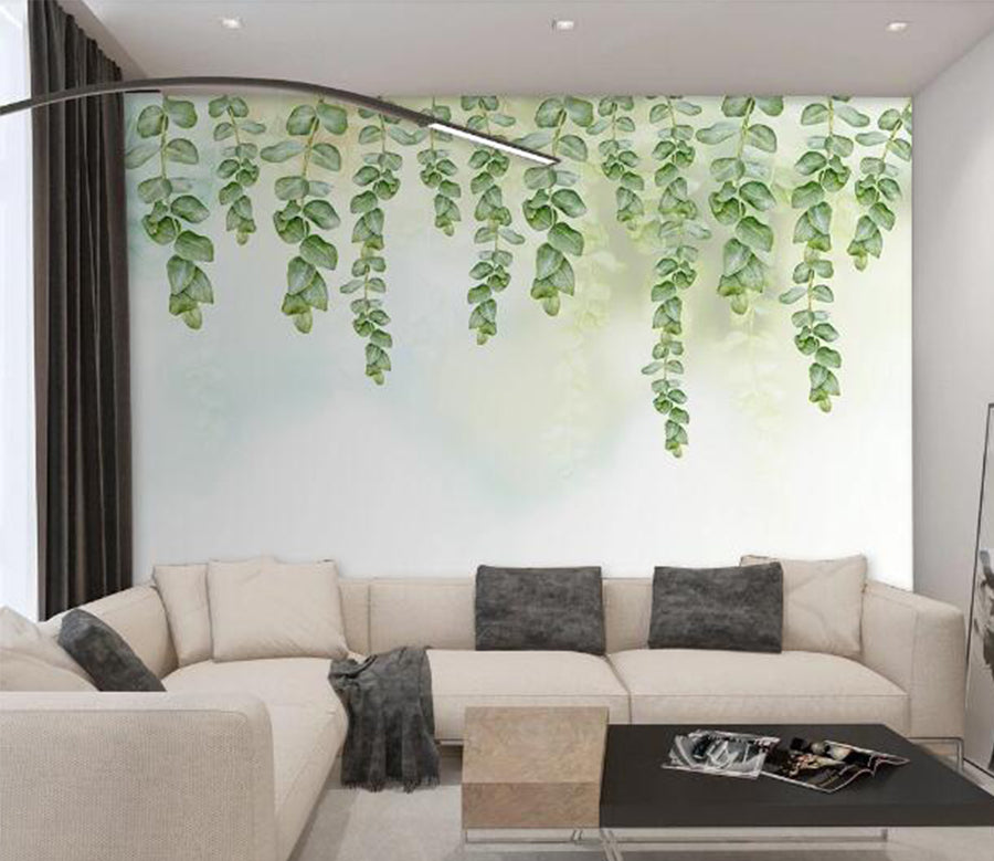 3D Green Vine WC1116 Wall Murals