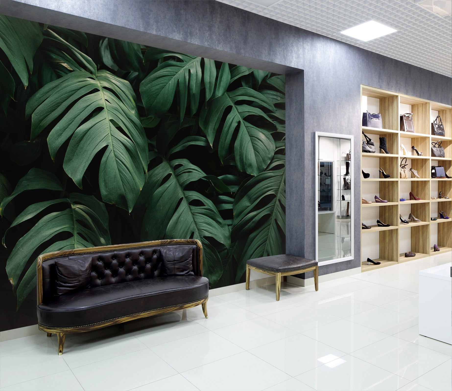 3D Natural Banana Leaf 107 Wall Murals Wallpaper AJ Wallpaper 2 