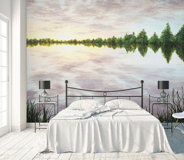 3D Lake Tree 1851 Marina Zotova Wall Mural Wall Murals