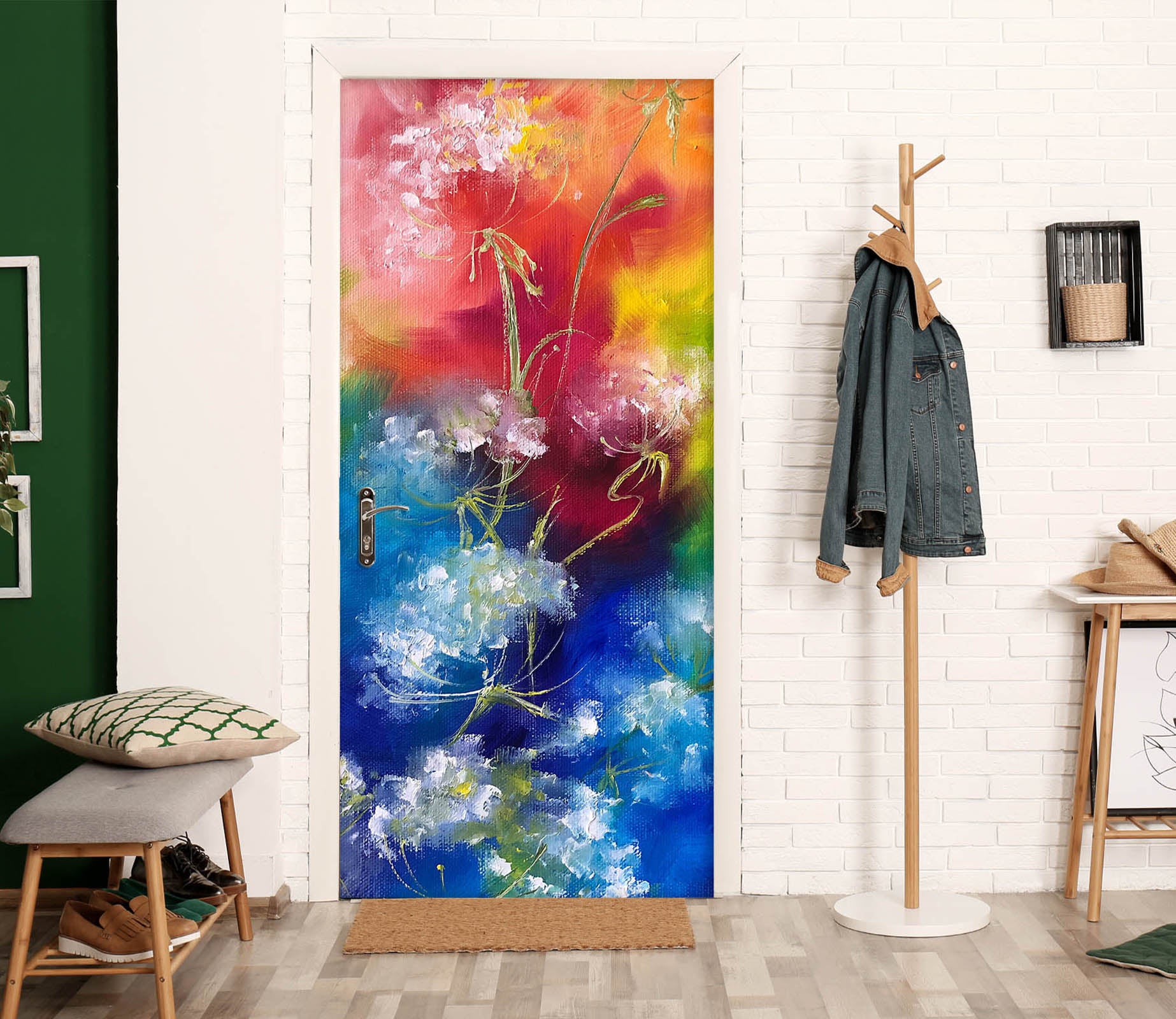 3D Colour Print 3306 Skromova Marina Door Mural