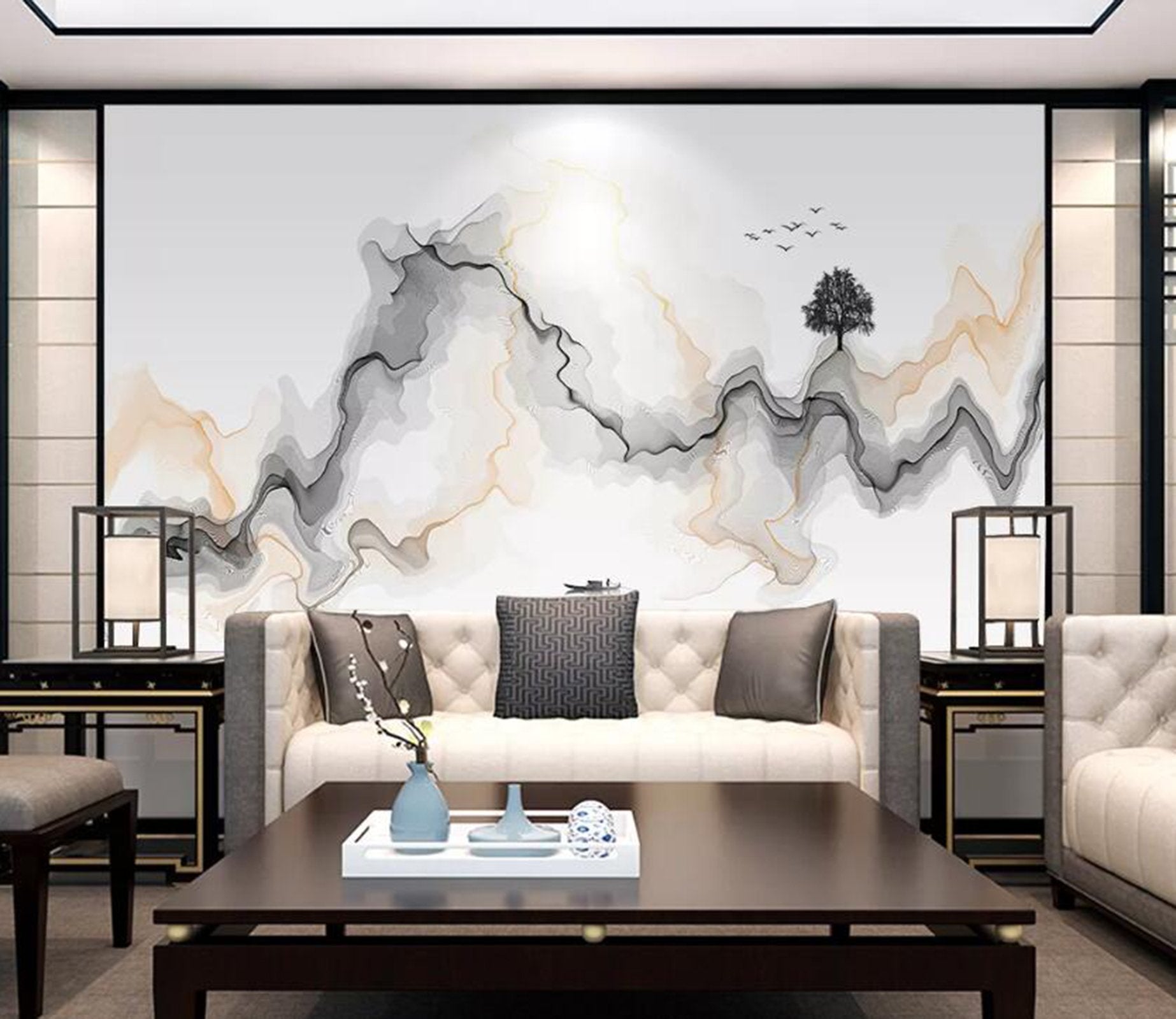 3D Abstract Valley WC58 Wall Murals Wallpaper AJ Wallpaper 2 