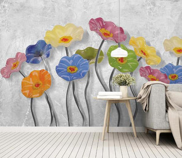 3D Color Flower WC1262 Wall Murals