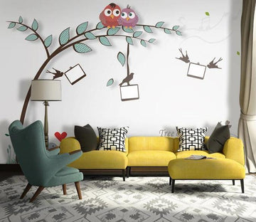 3D Branch Bird 280 Wall Murals Wallpaper AJ Wallpaper 2 