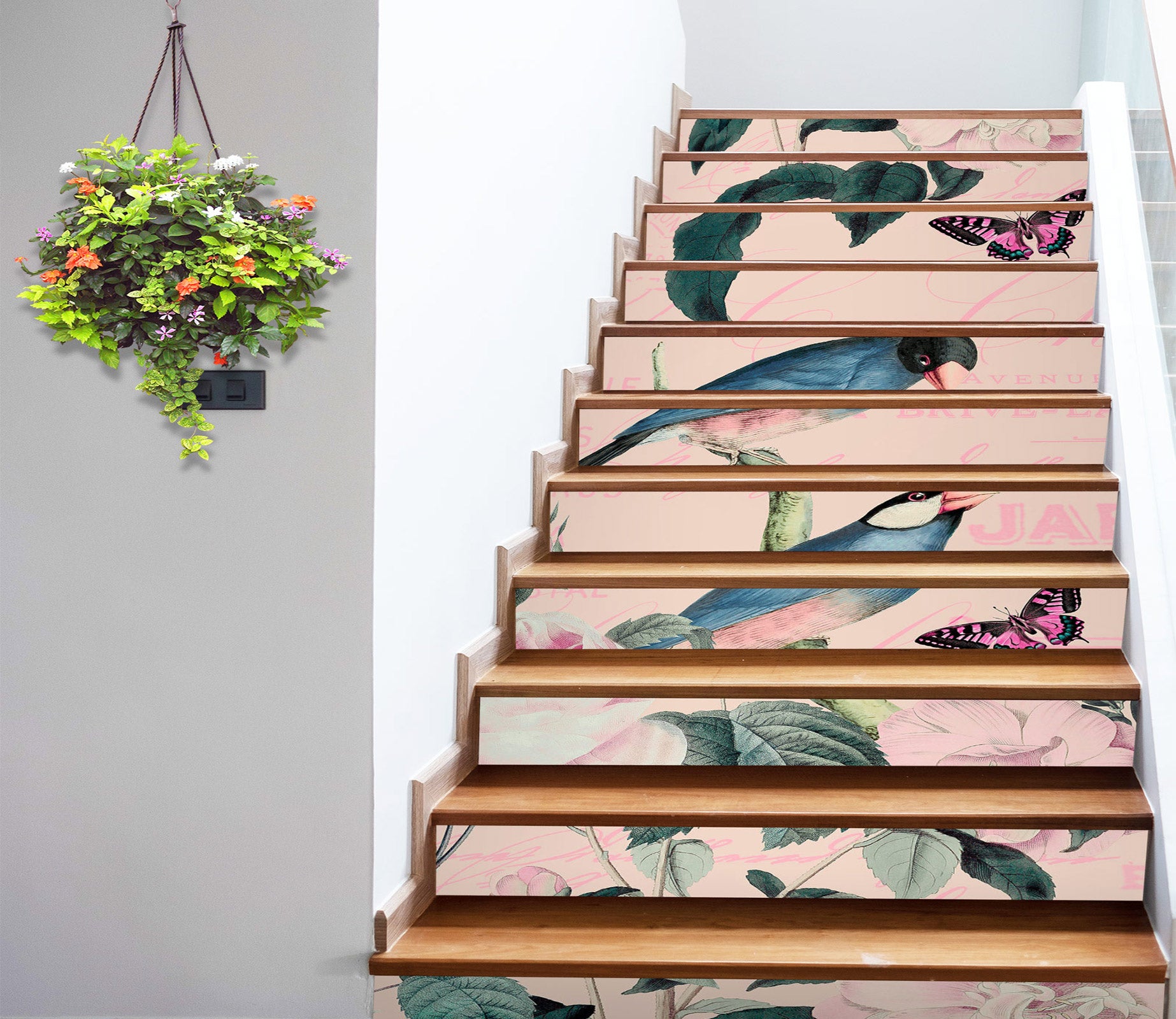 3D Bird Butterfly 10488 Andrea Haase Stair Risers