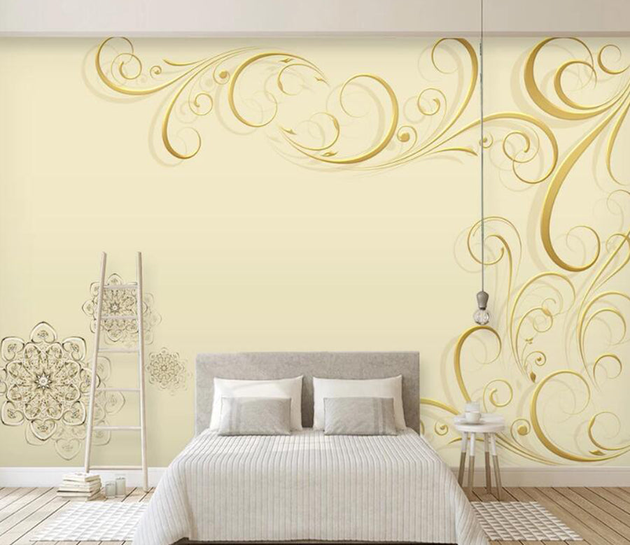 3D Flower Pattern WC1338 Wall Murals