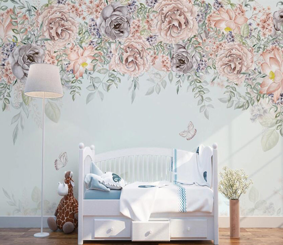 3D Vine Rose WG926 Wall Murals