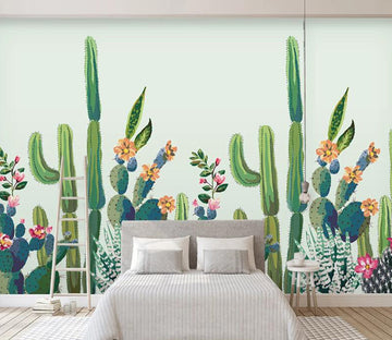 3D Flower Cactus WC1953 Wall Murals