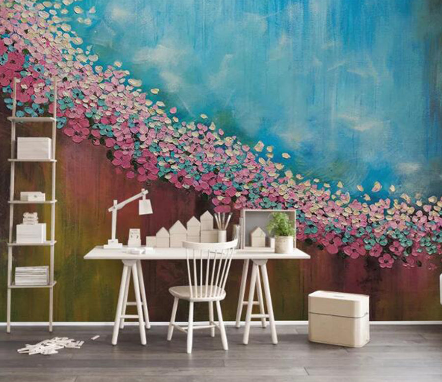 3D Flower Wall WG686 Wall Murals