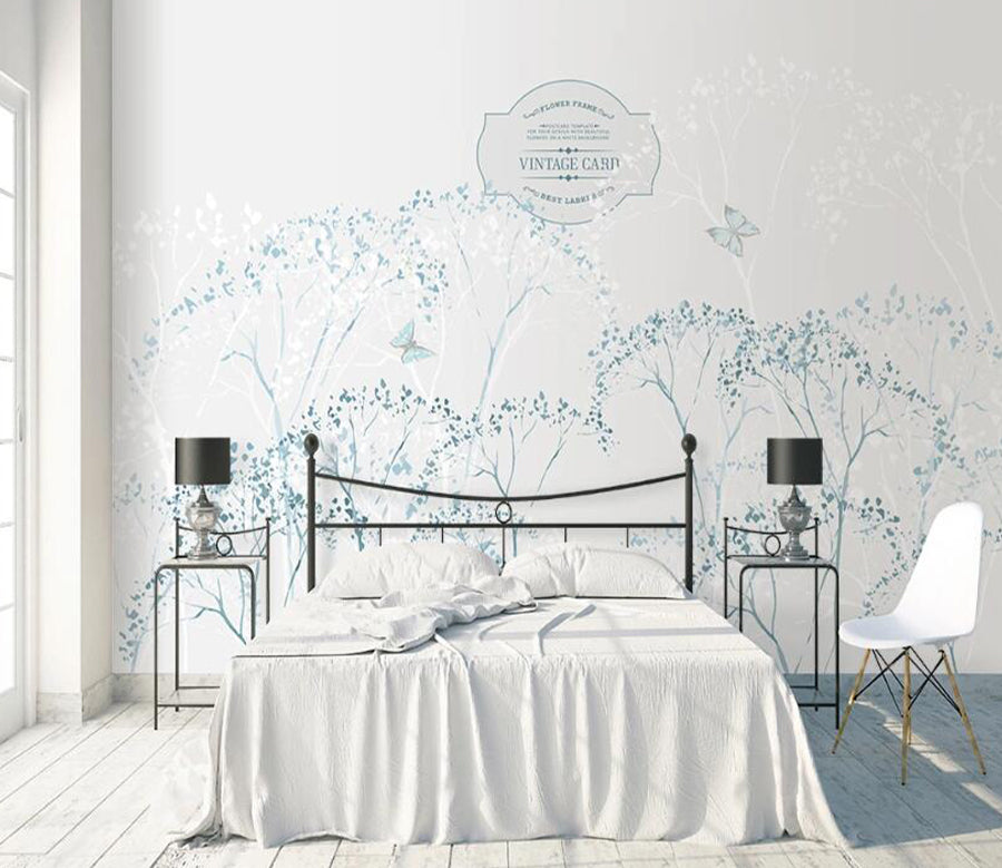 3D English Butterfly WC2203 Wall Murals