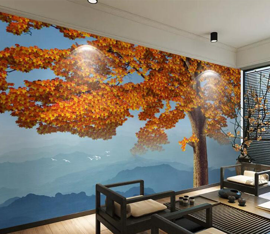 3D Lush Maple WG799 Wall Murals