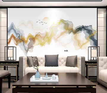 3D Gradient Shape WC1950 Wall Murals