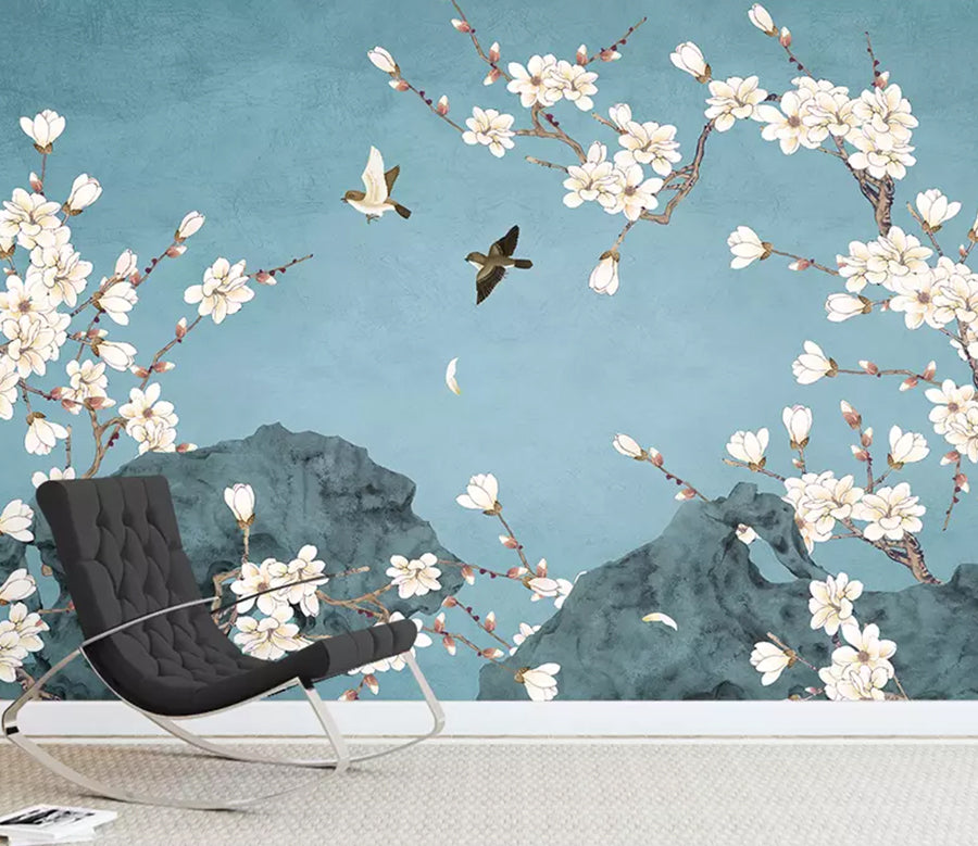 3D Stone Bird WG1194 Wall Murals