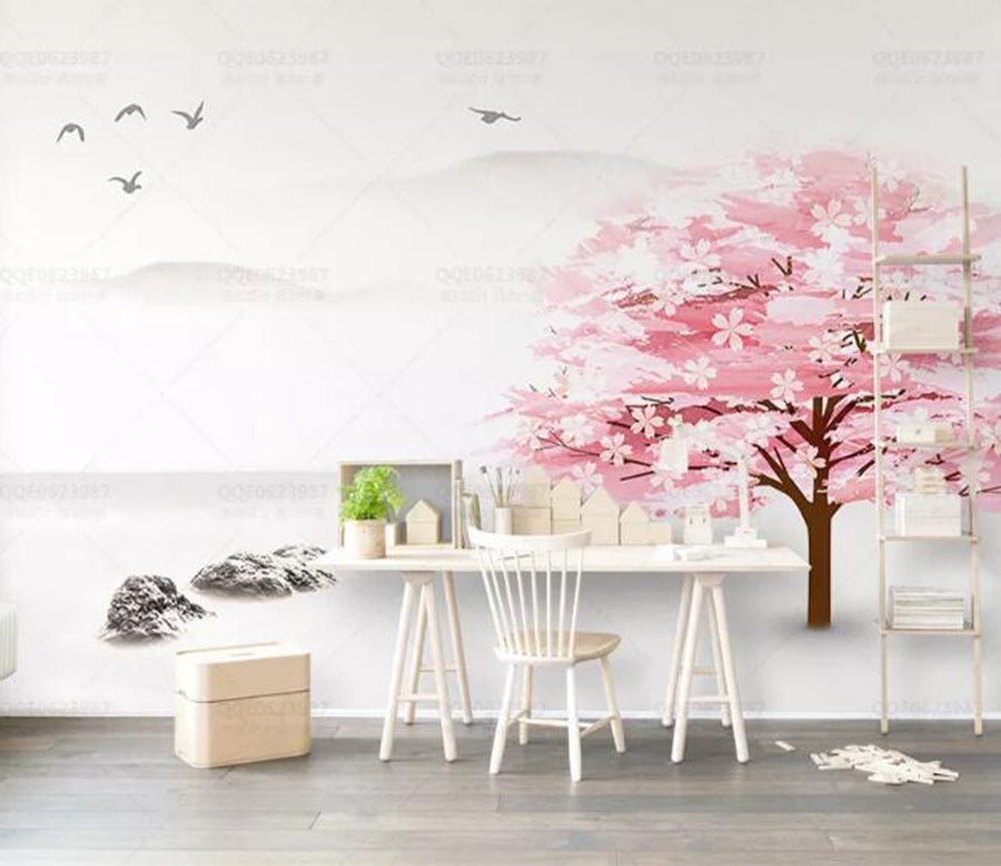 3D Cherry Blossoms WG694 Wall Murals