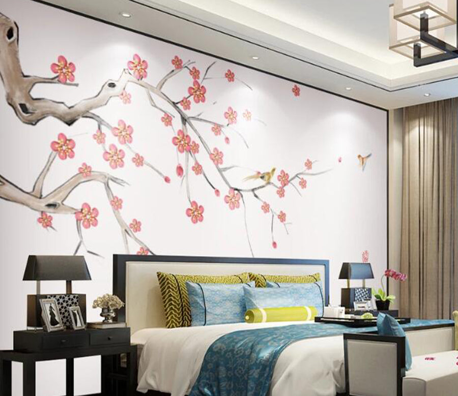 3D Plum Blossom WC1650 Wall Murals